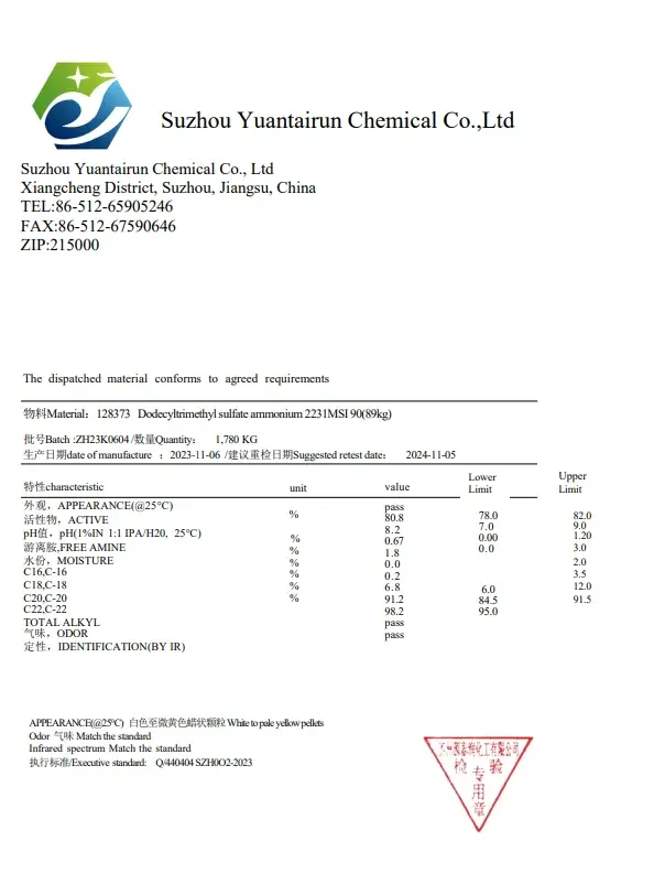 Factory Supply BTMS Cas 81646-13-1 Behentrimonium Methosulfate Btms 50 /Btms 25 2231MS 90%