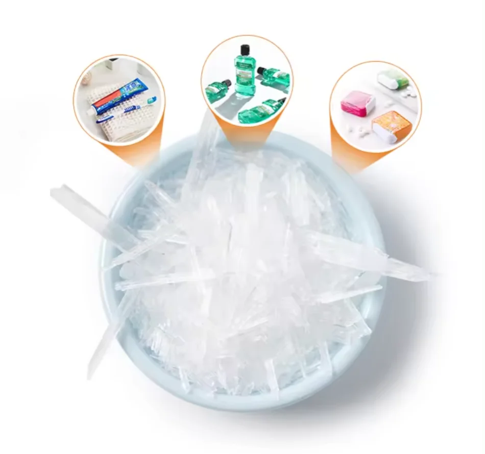 High Pure L- Menthol Crystal Food and Cosmetic Grade Wholesale Daily Chemicals CAS 2216-51-5